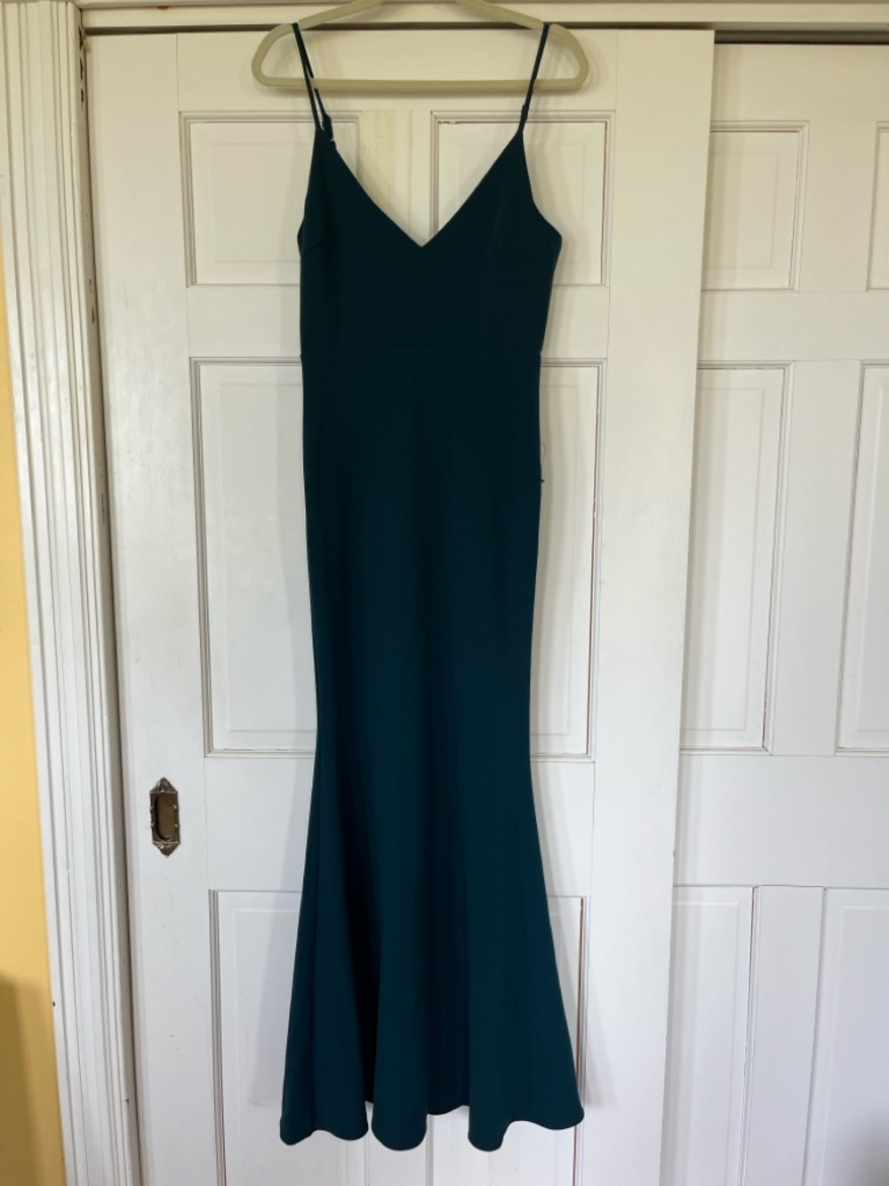 NWOT Lulu’s Infinite Glory Gown in Forest Green